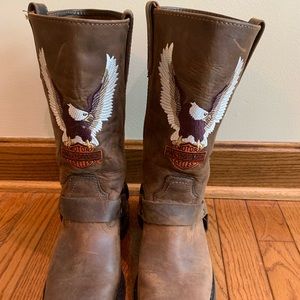 Harley Davidson harness boots size Mens US 7.5/UK 6.5/EU 40.5